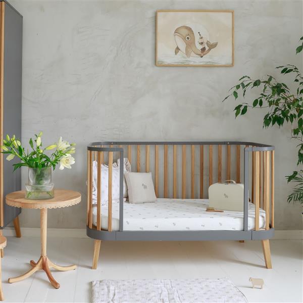 Grote foto bambi mundo babybed sofa grijs grey kinderen en baby complete kinderkamers