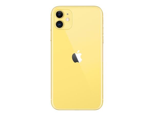 Grote foto apple iphone 11 yellow smartphone telecommunicatie apple iphone