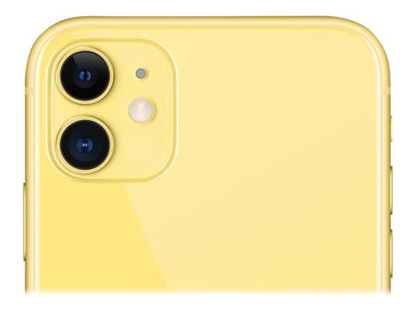 Grote foto apple iphone 11 yellow smartphone telecommunicatie apple iphone