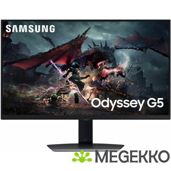 Grote foto samsung odyssey g5 ls27dg500euxen 27 quad hd 180hz ips gaming monitor computers en software overige computers en software