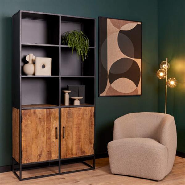 Grote foto boekenkast oakland 100 cm huis en inrichting eettafels
