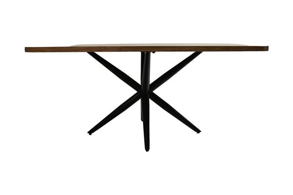 Grote foto eettafel lagos 180x90x76 cm acaciahout metaal huis en inrichting eettafels