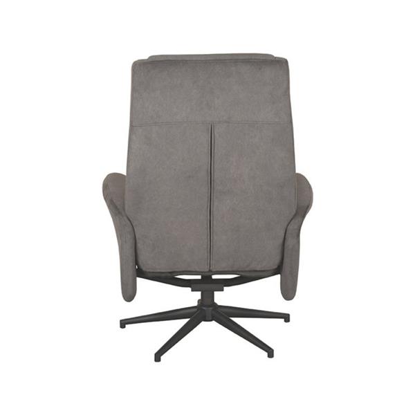 Grote foto relaxfauteuil bergen 77x76x105 cm antraciet cosmo zwart metaal huis en inrichting eettafels