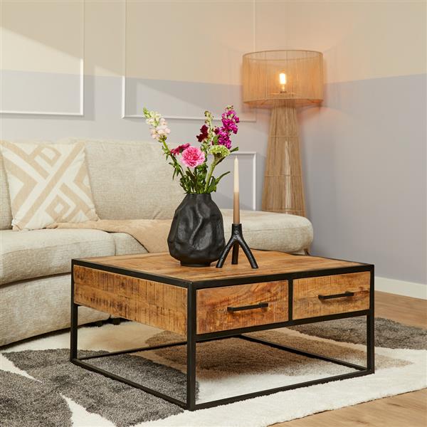 Grote foto salontafel denver 80x80x40 cm huis en inrichting eettafels