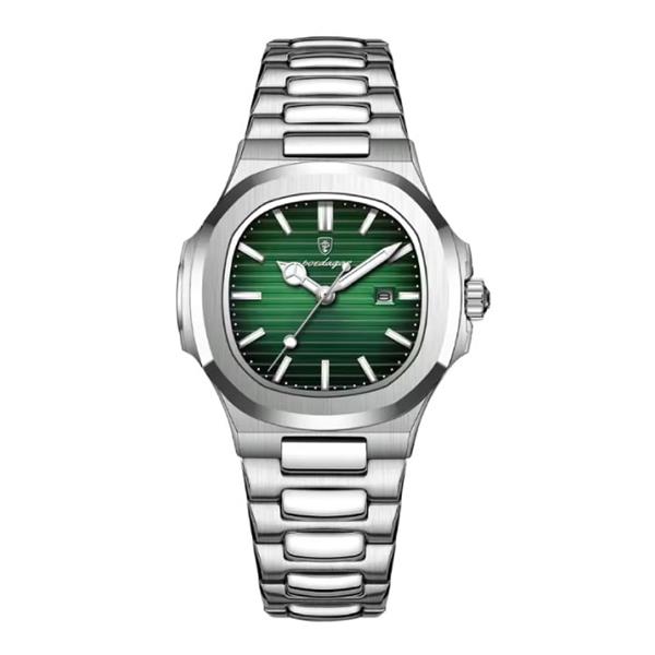 Grote foto luxe vierkant kwarts horloge 3 atm waterdicht lichtgevend heren dames unisex roestvrij staal zil kleding dames horloges