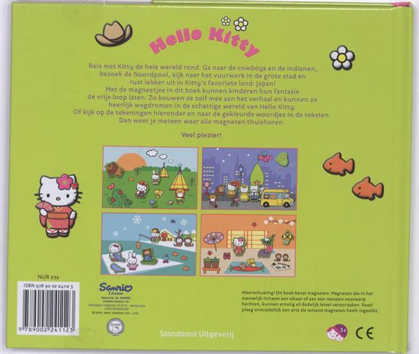 Grote foto hello kitty gaat op reis magneetboekje hello kitty boeken jeugd 13 jaar en ouder