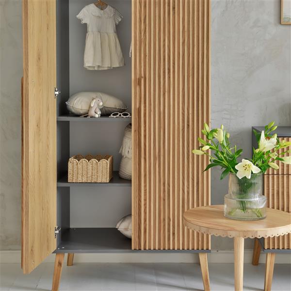 Grote foto kledingkast bambi mundo emerald emerald kinderen en baby complete kinderkamers