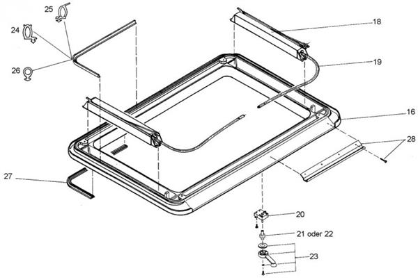 Grote foto dometic heki 1 aansdrijfasje v. dakdikte 55mm caravans en kamperen caravan accessoires
