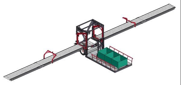 Grote foto vdr oogstband voor bloemen met platform agrarisch aanhangwagens