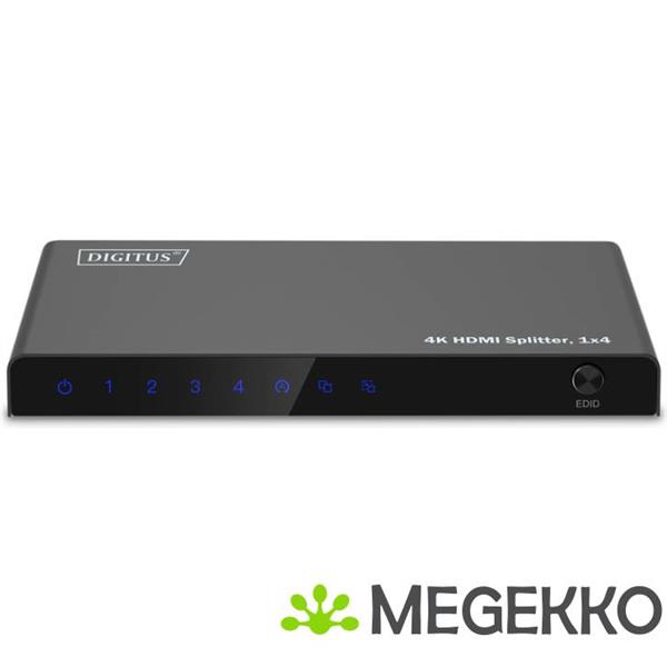 Grote foto digitus ds 55337 video splitter hdmi 4x hdmi computers en software videokaarten