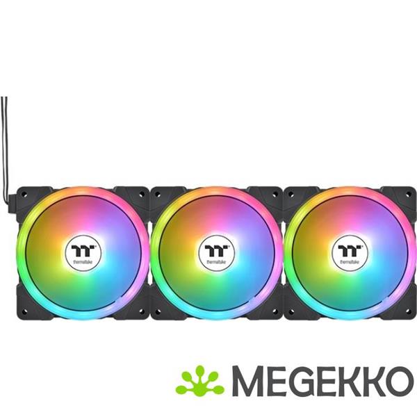 Grote foto thermaltake swafan ex12 argb computer behuizing luchtkoeler 14 cm zwart 3 stuk s computers en software overige computers en software