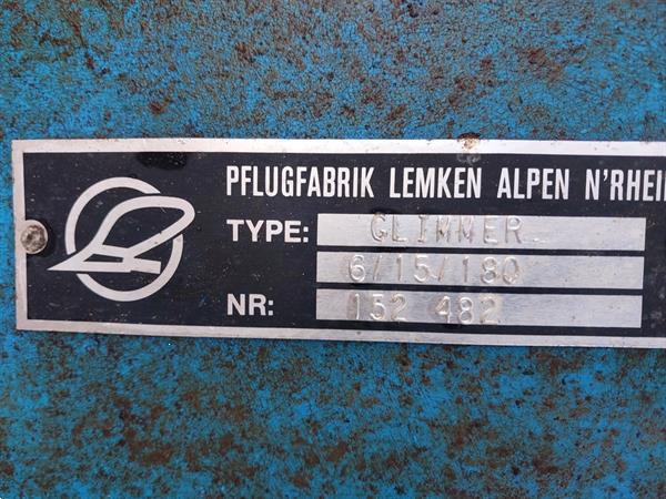 Grote foto lemken glimmer 6 schaar stoppelploeg ecoploeg agrarisch ploegen