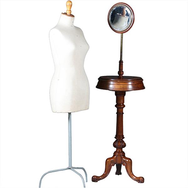 Grote foto gentlemens shaving stand hoogte verstelbaar en roterend opbergvak ca 1875 no.271720 antiek en kunst stoelen en banken