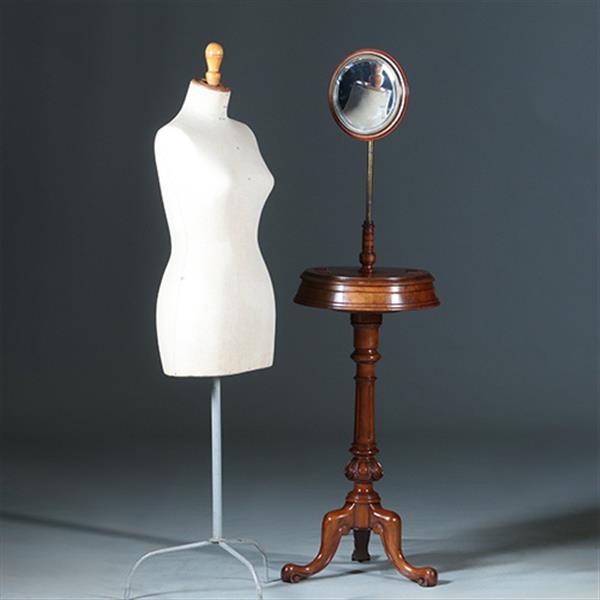 Grote foto gentlemens shaving stand hoogte verstelbaar en roterend opbergvak ca 1875 no.271720 antiek en kunst stoelen en banken