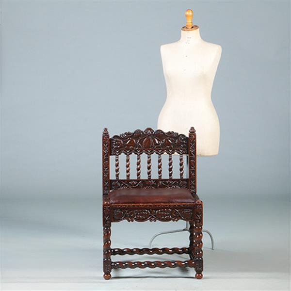 Grote foto koloniale stoel ca 1700 incl bekleding naar wens no.280305 antiek en kunst stoelen en banken