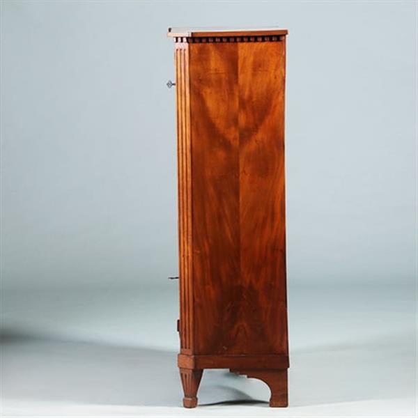 Grote foto blonde mahonie louis seize secretaire abattant ca. 1800 no.280345 antiek en kunst overige in antiek gebruiksvoorwerpen