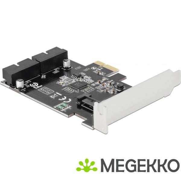 Grote foto delock 90387 pci express x1 kaart naar 2 x interne usb 3.0 pins header computers en software overige computers en software