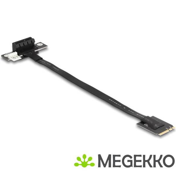 Grote foto delock 64217 m.2 key a e naar pcie x1 nvme adapter haaks met 20cm kabel computers en software netwerkkaarten routers en switches