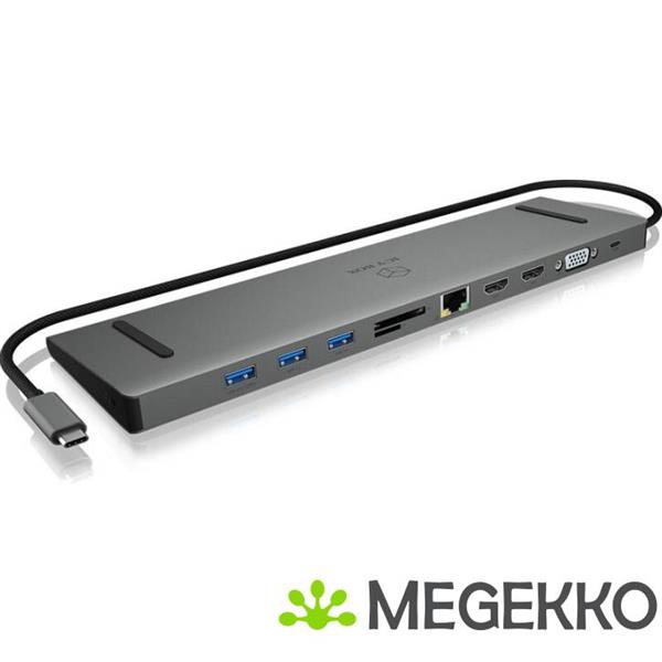 Grote foto icy box dk2106 c notebook dock poortreplicator bedraad usb 3.0 3.1 gen 1 type c computers en software overige computers en software