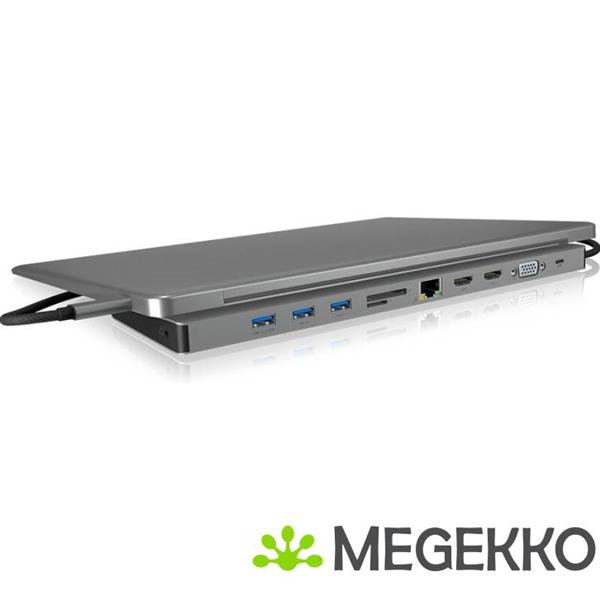 Grote foto icy box dk2106 c notebook dock poortreplicator bedraad usb 3.0 3.1 gen 1 type c computers en software overige computers en software