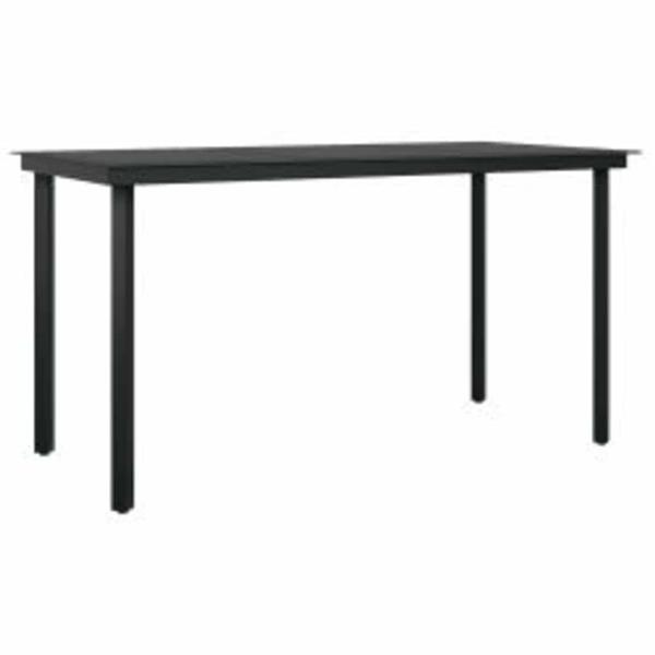Grote foto vidaxl 5 delige tuinset met kussens poly rattan glas bruin tuin en terras tuinmeubelen
