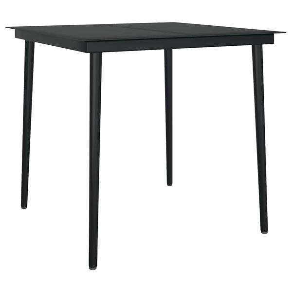 Grote foto vidaxl 3 delige tuinset met kussens poly rattan glas bruin tuin en terras tuinmeubelen