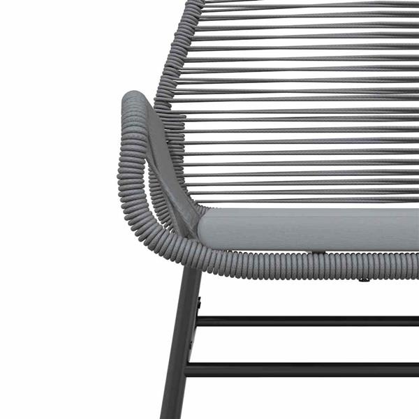 Grote foto vidaxl 3 delige tuinset met kussens poly rattan glas grijs tuin en terras tuinmeubelen