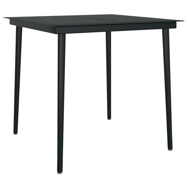 Grote foto vidaxl 5 delige tuinset met kussens poly rattan glas bruin tuin en terras tuinmeubelen