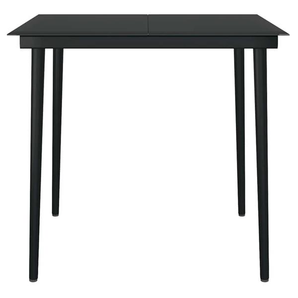 Grote foto vidaxl 5 delige tuinset met kussens poly rattan glas bruin tuin en terras tuinmeubelen
