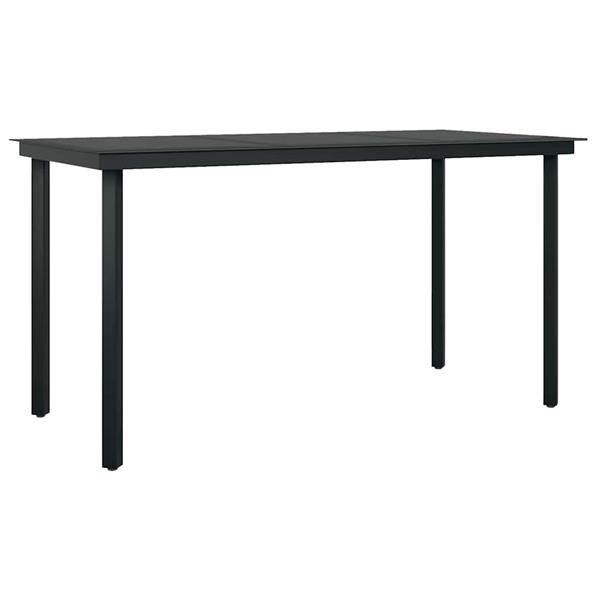 Grote foto vidaxl 5 delige tuinset met kussens poly rattan glas bruin tuin en terras tuinmeubelen