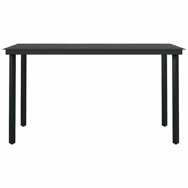 Grote foto vidaxl 5 delige tuinset met kussens poly rattan glas bruin tuin en terras tuinmeubelen