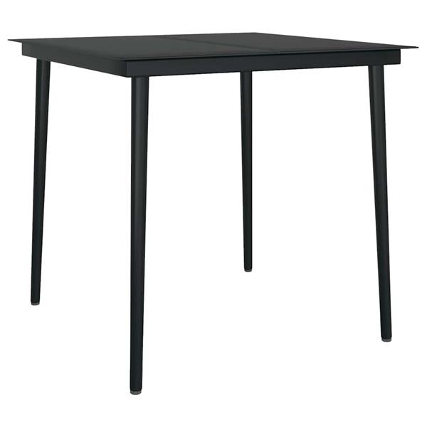 Grote foto vidaxl 3 delige tuinset met kussens poly rattan glas grijs tuin en terras tuinmeubelen