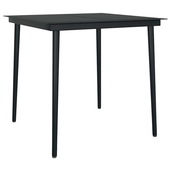 Grote foto vidaxl 5 delige tuinset met kussens poly rattan glas bruin tuin en terras tuinmeubelen