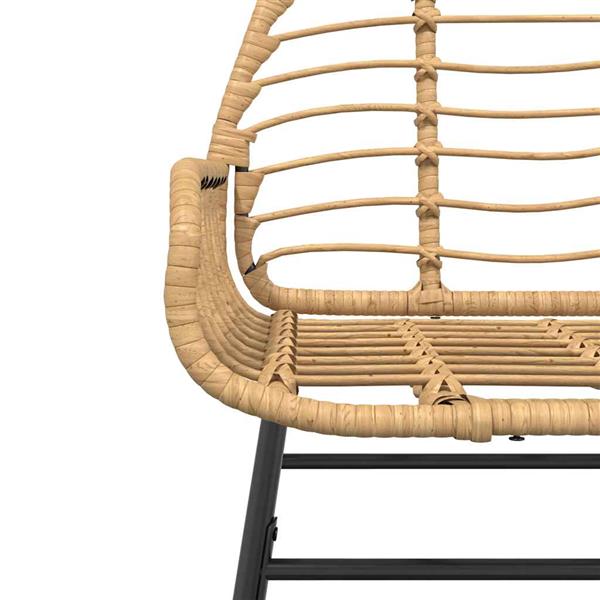 Grote foto vidaxl 5 delige tuinset poly rattan glas bruin tuin en terras tuinmeubelen