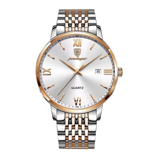 Grote foto luxe sport kwarts horloge 3 bar waterdicht lichtgevend herenhorloge roestvrij staal rose gold wi kleding dames horloges
