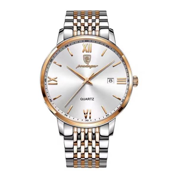 Grote foto luxe sport kwarts horloge 3 bar waterdicht lichtgevend herenhorloge roestvrij staal rose gold wi kleding dames horloges