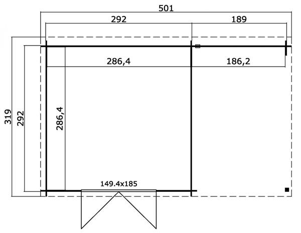 Grote foto blokhut met overkapping tampa 481x292 tuin en terras tuinhuisjes en blokhutten