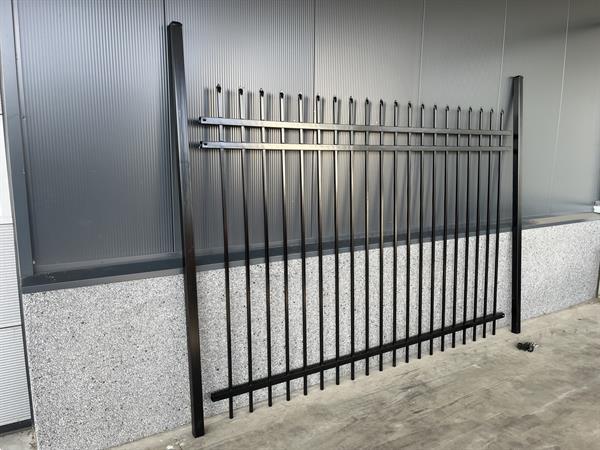 Grote foto sierhekwerk dubbelstaafmat 8 6 8 drankhekken op op tuin en terras hekken en schuttingen