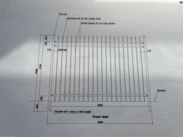 Grote foto sierhekwerk dubbelstaafmat 8 6 8 drankhekken op op tuin en terras hekken en schuttingen