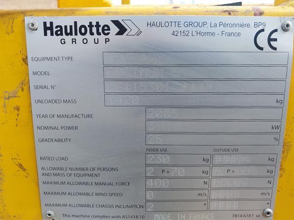 Grote foto haulotte hoogwerker nieuwe accu doe het zelf en verbouw hoogwerkers