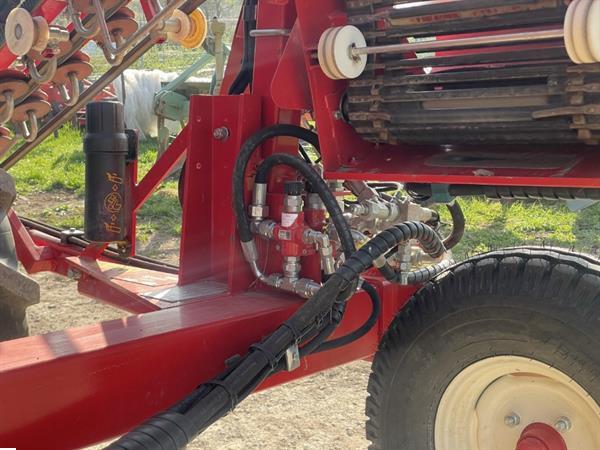 Grote foto simon s3b wortelrooier tractor gemonteerd enkelrijig met trechter agrarisch oogstmachines