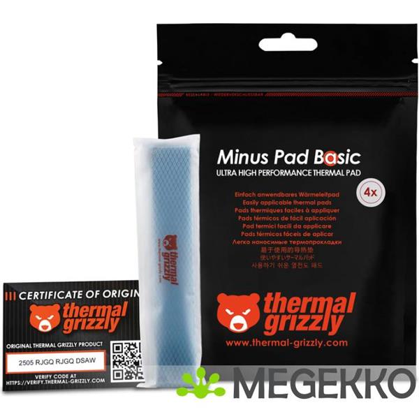Grote foto thermal grizzly minus pad basic 120x20x1 5 mm 4 pcs computers en software overige computers en software