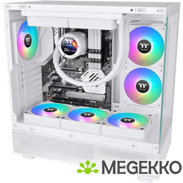Grote foto thermaltake cl f191 pl14sw a koelsysteem voor computers computer behuizing ventilator 14 cm wit 3 st computers en software overige computers en software