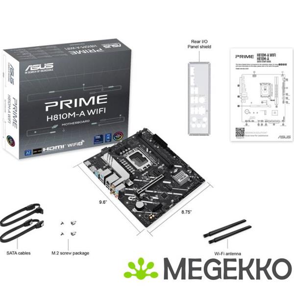 Grote foto asus prime h810m a wifi lga 1851 socket v1 micro atx computers en software moederborden
