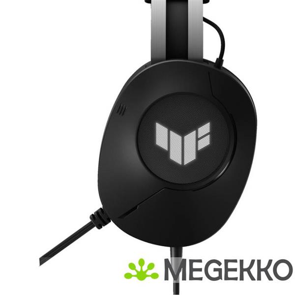 Grote foto asus tuf gaming h1 gen ii headset bedraad hoofdband gamen usb type a zwart audio tv en foto koptelefoons