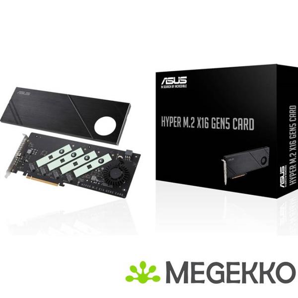 Grote foto asus hyper m.2 x16 gen5 card computers en software netwerkkaarten routers en switches