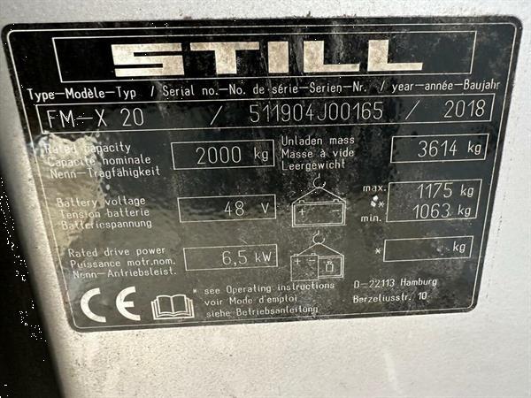 Grote foto vs 22158 reachtruck still fm x20 bj2018 12.050mm sideshift doe het zelf en verbouw hefwerktuigen
