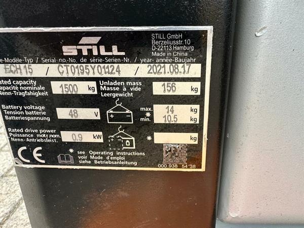 Grote foto vs 22172 elektrische palletwagen still ech15 bj2021 doe het zelf en verbouw hefwerktuigen