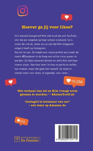 Grote foto instagirl boeken jeugd 13 jaar en ouder