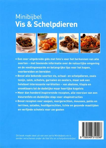 Grote foto vis schelpdieren minibijbel boeken kookboeken